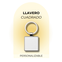 Llavero Cuadrado Personalizado